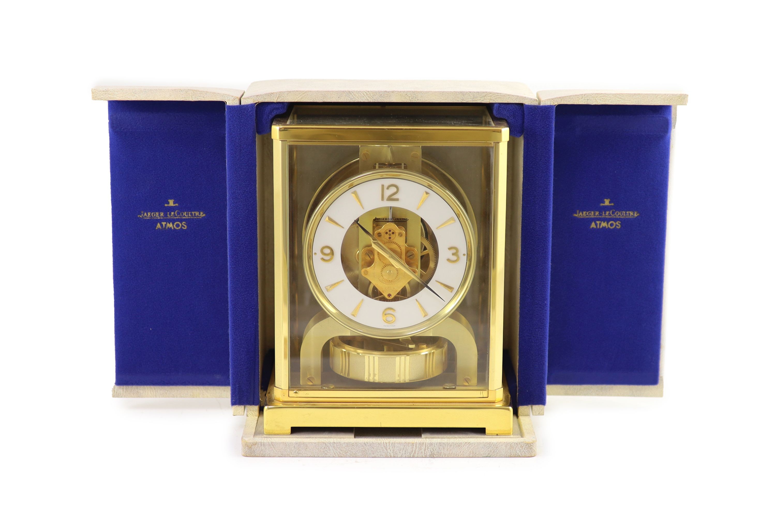 A Jaeger le Coultre Atmos clock H 23cm. W 18cm.